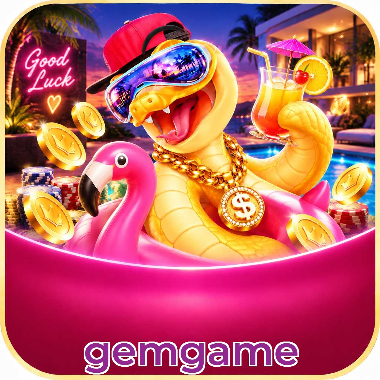 Aplicativo gemgame para Android e iOS com interface completa